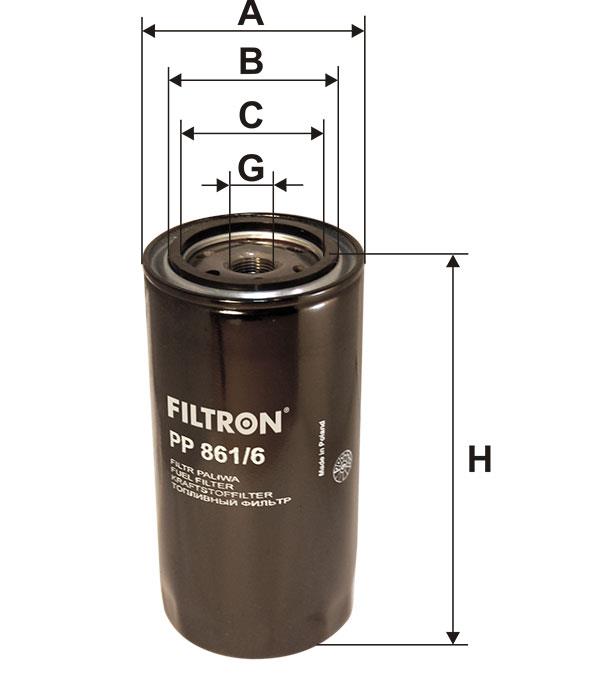 Kraftstofffilter Filtron PP 861&#x2F;6