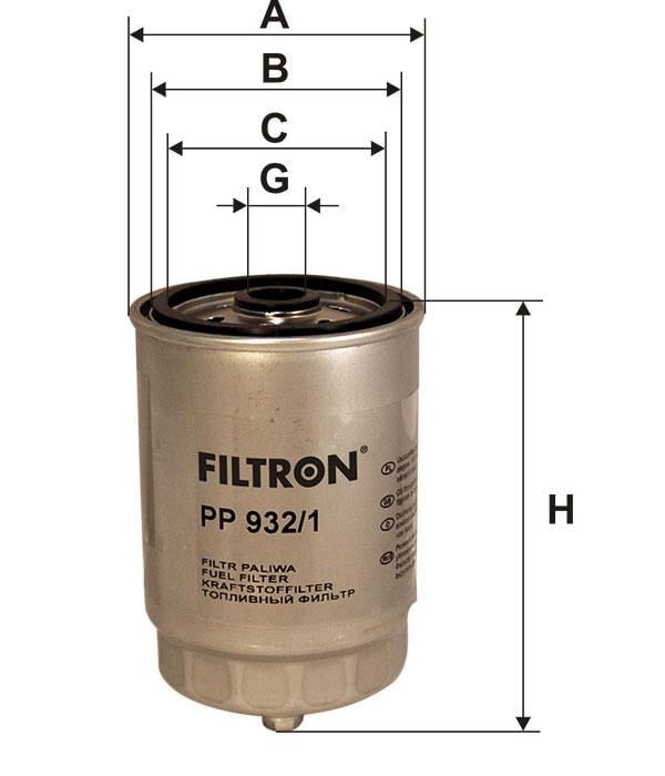 Fuel filter Filtron PP 932&#x2F;1