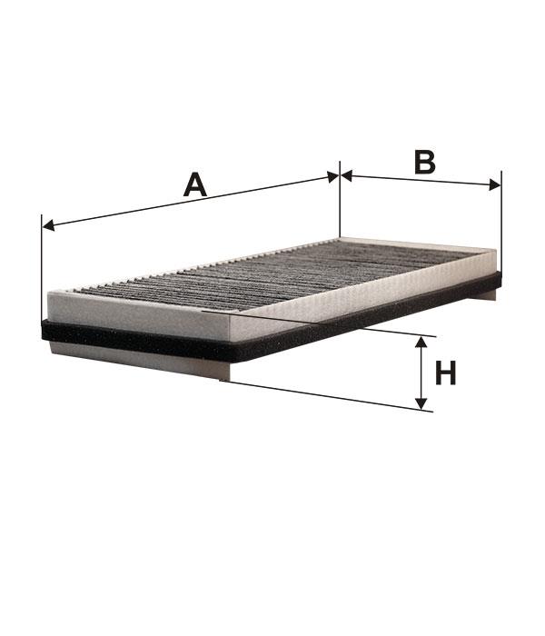 Activated Carbon Cabin Filter Filtron K 1131A