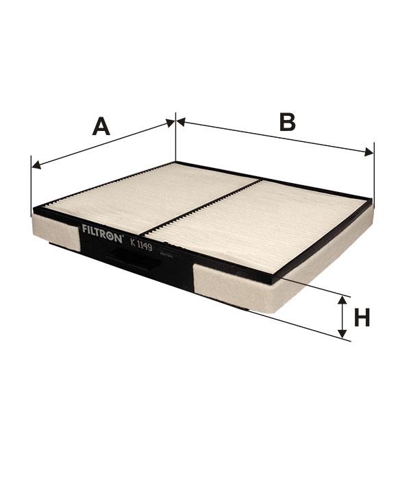 Filter, Innenraumluft Filtron K 1149