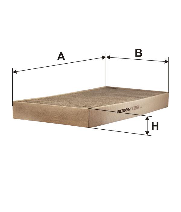 Activated Carbon Cabin Filter Filtron K 1205A