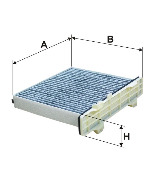 Cabin filter with activated carbon Filtron K 1273A