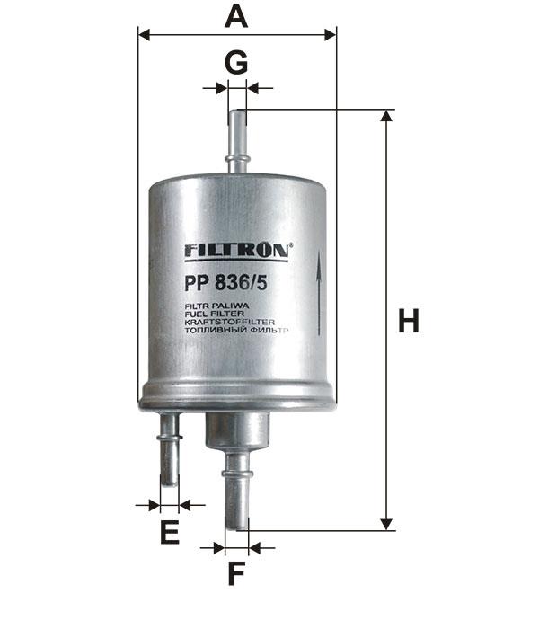 Фільтр палива Filtron PP 836&#x2F;5