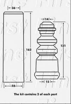 First line FPK7079 Bellow and bump for 1 shock absorber FPK7079: Buy near me in Poland at 2407.PL - Good price!