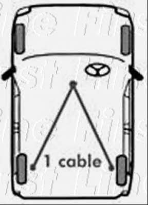 First line FKB2454 Parking brake cable set FKB2454: Buy near me in Poland at 2407.PL - Good price!