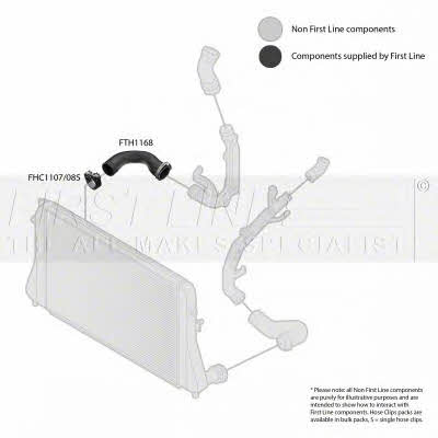 First line FTH1168 Charger Air Hose FTH1168: Buy near me in Poland at 2407.PL - Good price!