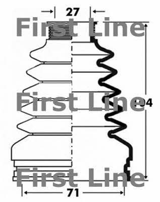 First line FCB2878 Пыльник приводного вала FCB2878: Отличная цена - Купить в Польше на 2407.PL!