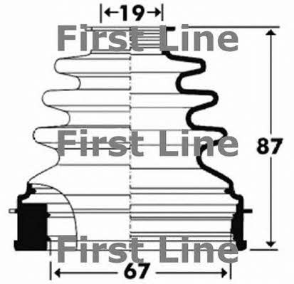 First line FCB2901 Bellow, driveshaft FCB2901: Buy near me in Poland at 2407.PL - Good price!