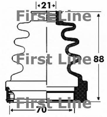 First line FCB2918 Bellow, driveshaft FCB2918: Buy near me at 2407.PL in Poland at an Affordable price!