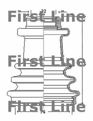 First line FCB2097 Bellow, driveshaft FCB2097: Buy near me in Poland at 2407.PL - Good price!