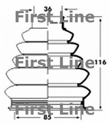 First line FCB2360 Osłona przeciwpyłowa wału napędowego FCB2360: Dobra cena w Polsce na 2407.PL - Kup Teraz!