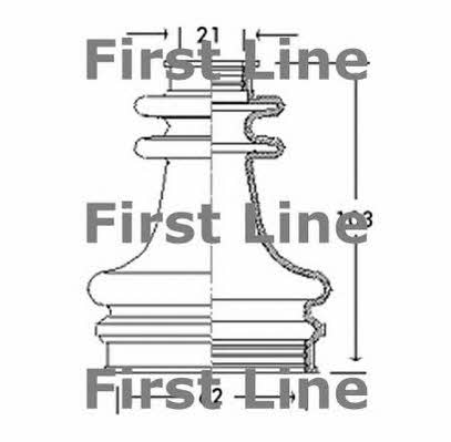 First line FCB2670 Пыльник приводного вала FCB2670: Отличная цена - Купить в Польше на 2407.PL!