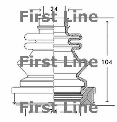 First line FCB2765 Bellow, driveshaft FCB2765: Buy near me in Poland at 2407.PL - Good price!