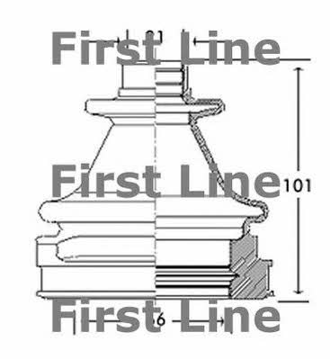 First line FCB2769 Bellow, driveshaft FCB2769: Buy near me at 2407.PL in Poland at an Affordable price!