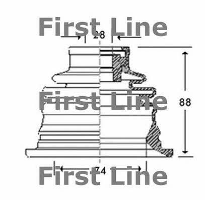 First line FCB2780 Osłona przeciwpyłowa wału napędowego FCB2780: Dobra cena w Polsce na 2407.PL - Kup Teraz!