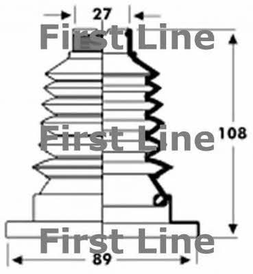 First line FCB2802 Bellow, driveshaft FCB2802: Buy near me in Poland at 2407.PL - Good price!