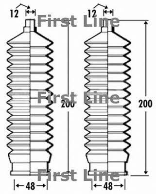 First line FSG3267 Steering rod boot FSG3267: Buy near me in Poland at 2407.PL - Good price!