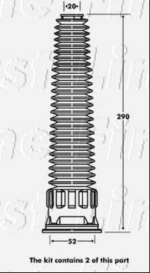 First line FPK7070 Bellow and bump for 1 shock absorber FPK7070: Buy near me in Poland at 2407.PL - Good price!