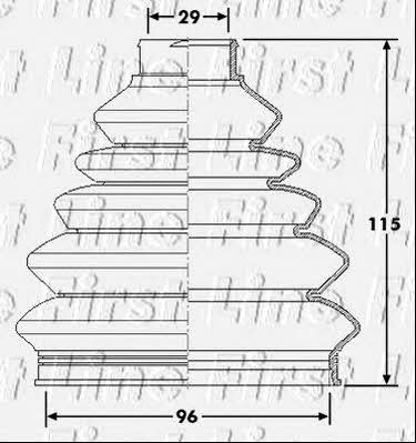 First line FCB6180 Osłona przeciwpyłowa wału napędowego FCB6180: Dobra cena w Polsce na 2407.PL - Kup Teraz!