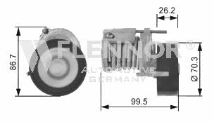 Flennor FA20904 V-ribbed belt tensioner (drive) roller FA20904: Buy near me in Poland at 2407.PL - Good price!