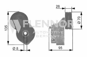 Flennor FA26994 Ролик натяжной ремня поликлинового (приводного) FA26994: Отличная цена - Купить в Польше на 2407.PL!