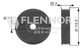 Flennor FU99246 V-ribbed belt tensioner (drive) roller FU99246: Buy near me in Poland at 2407.PL - Good price!