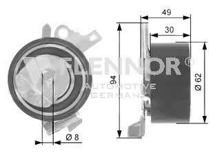 Flennor FS02123 Tensioner pulley, timing belt FS02123: Buy near me in Poland at 2407.PL - Good price!