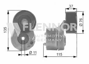 Flennor FS23960 Ролик натяжной ремня поликлинового (приводного) FS23960: Отличная цена - Купить в Польше на 2407.PL!