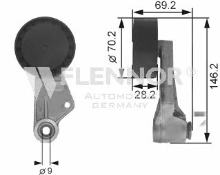 Flennor FS99182 V-ribbed belt tensioner (drive) roller FS99182: Buy near me in Poland at 2407.PL - Good price!