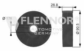 Flennor FS99238 Ролик натяжний ременя поліклинового (приводного) FS99238: Приваблива ціна - Купити у Польщі на 2407.PL!