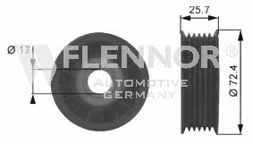 Flennor FS99239 V-ribbed belt tensioner (drive) roller FS99239: Buy near me at 2407.PL in Poland at an Affordable price!