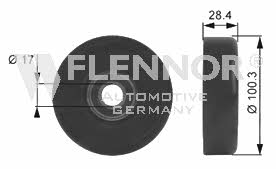 Flennor FS99247 Ролик натяжний ременя поліклинового (приводного) FS99247: Приваблива ціна - Купити у Польщі на 2407.PL!