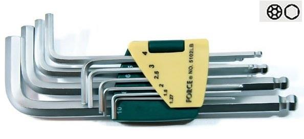 Force Tools 5102LB Set of corner wrenches HEX 10 pcs. 5102LB: Buy near me in Poland at 2407.PL - Good price!