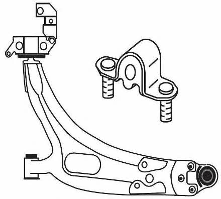 Frap 3880 Suspension arm front lower left 3880: Buy near me in Poland at 2407.PL - Good price!