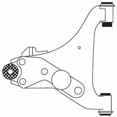 Frap 4452 Suspension arm front lower right 4452: Buy near me in Poland at 2407.PL - Good price!