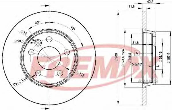 Fremax BD-3111 Bremsscheibe hinten, unbelüftet BD3111: Kaufen Sie zu einem guten Preis in Polen bei 2407.PL!