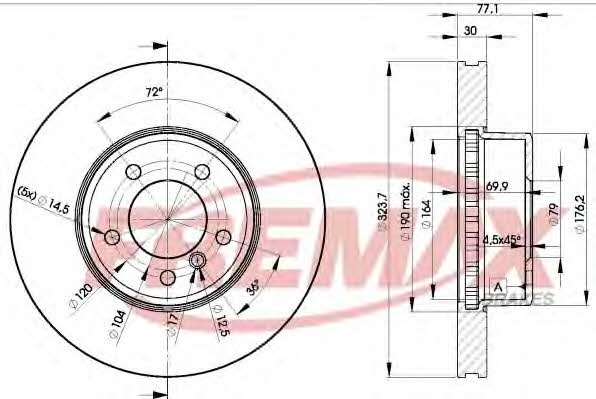 Fremax BD-3221 Innenbelüftete Bremsscheibe vorne BD3221: Kaufen Sie zu einem guten Preis in Polen bei 2407.PL!