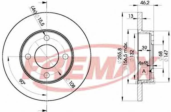 Fremax BD-3632 Unbelüftete Bremsscheibe vorne BD3632: Kaufen Sie zu einem guten Preis in Polen bei 2407.PL!