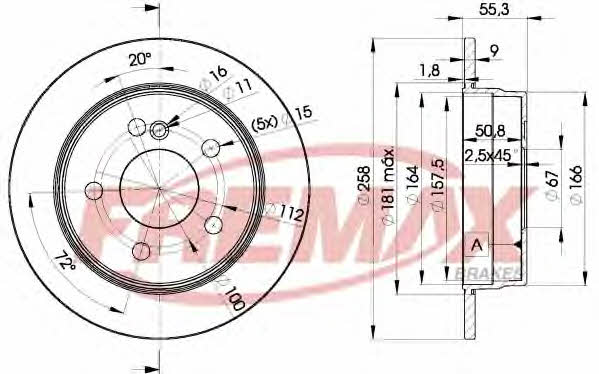 Fremax BD-6470 Диск гальмівний задній невентильований BD6470: Купити у Польщі - Добра ціна на 2407.PL!