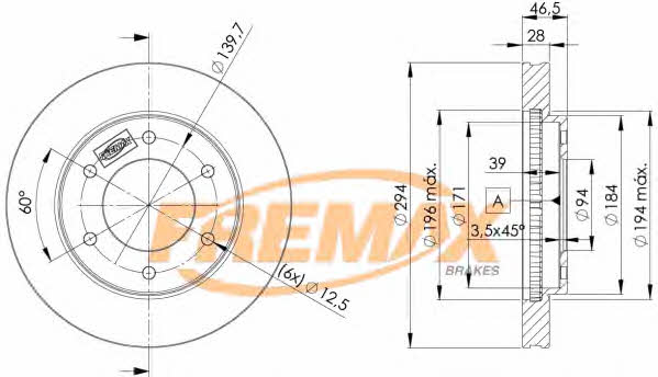 Fremax BD-7019 Wentylowana przednia tarcza hamulcowa BD7019: Dobra cena w Polsce na 2407.PL - Kup Teraz!