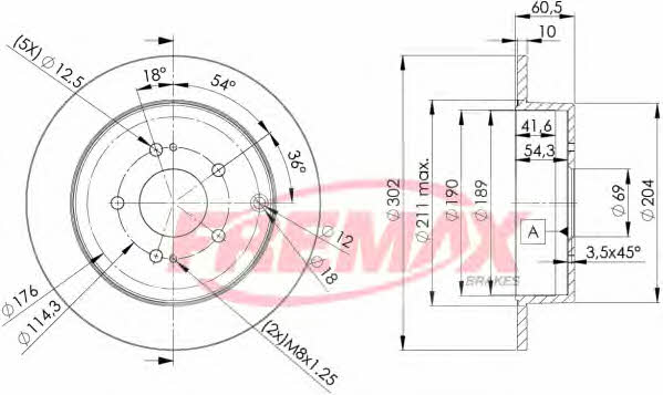 Fremax BD-7032 Tarcza hamulcowa tylna, niewentylowana BD7032: Dobra cena w Polsce na 2407.PL - Kup Teraz!