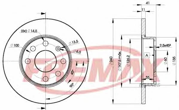 Fremax BD-9020 Unbelüftete Bremsscheibe vorne BD9020: Kaufen Sie zu einem guten Preis in Polen bei 2407.PL!