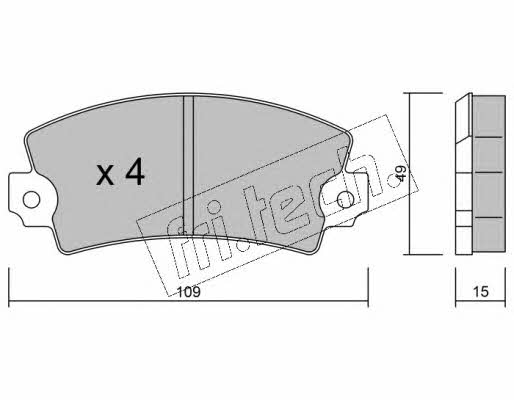 Fri.tech 005.2 Brake Pad Set, disc brake 0052: Buy near me in Poland at 2407.PL - Good price!