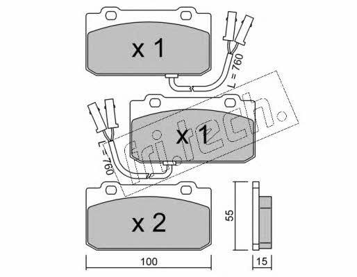 Fri.tech 042.1 Brake Pad Set, disc brake 0421: Buy near me in Poland at 2407.PL - Good price!