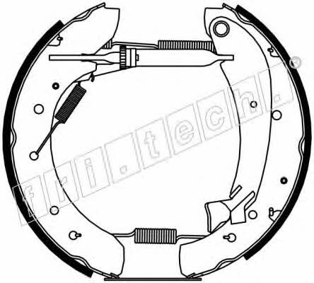 Fri.tech 16208 Brake shoe set 16208: Buy near me in Poland at 2407.PL - Good price!