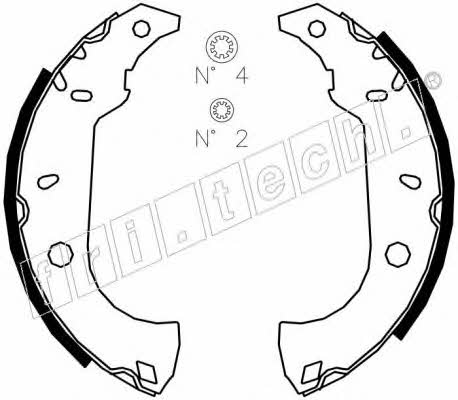 Fri.tech 1034.091S Brake shoe set 1034091S: Buy near me at 2407.PL in Poland at an Affordable price!