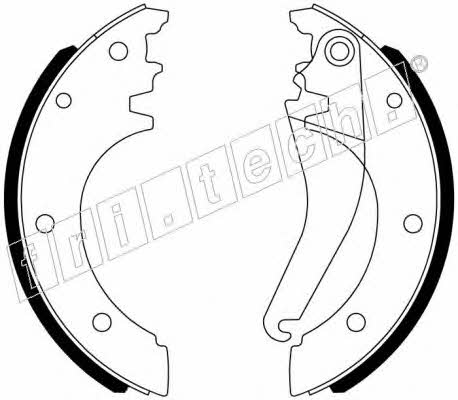 Fri.tech 1034.123 Parking brake shoes 1034123: Buy near me at 2407.PL in Poland at an Affordable price!