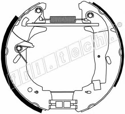 Fri.tech 16338 Колодки тормозные барабанные, комплект 16338: Отличная цена - Купить в Польше на 2407.PL!