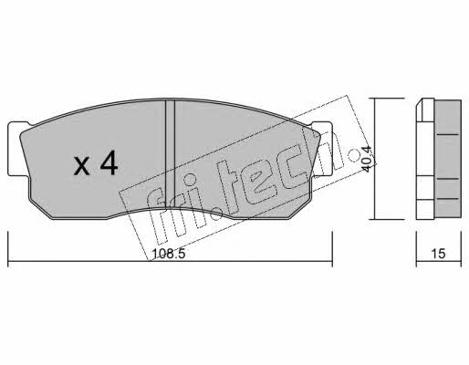 Fri.tech 211.0 Тормозные колодки дисковые, комплект 2110: Отличная цена - Купить в Польше на 2407.PL!