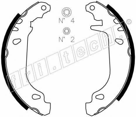 Fri.tech 1088.216 Колодки тормозные барабанные, комплект 1088216: Отличная цена - Купить в Польше на 2407.PL!